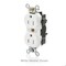 Leviton Straight Blade Receptacle, 5-15R, 15 A, 125V AC, Self-Grounded MT562-ST - alternate 3