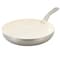 Oster Newcrest 12 Inch Ceramic Nonstick Round Aluminum Frying Pan in Taupe With Soft Grip Handle 98893.01 - alternate 1