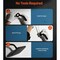 Supplygiant Shower Arm 6 in Stainless Steel Wall Mounted Shower Arm with 1/2 in Threaded IPS, Matte Black Finish 74-TB8-NC - alternate 2