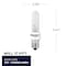 Bulbrite 40 Watt E12 Candelabra Screw Base KRYPTON/XENON T3 Light Bulb, Frost, 2700K, 2PK 860994 - alternate 2