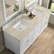 James Martin Vanities Lorelai 72" Double Vanity, Bright White, w/ 3 CM Tajnar Eclos Top 424-V72-BW-3TJR - alternate 2
