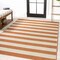 Jonathan Y Negril Two-Tone Wide Stripe Orange/Beige 3 ft. x 5 ft. Indoor/Outdoor Area Rug SMB203A-3 - alternate 4
