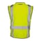 Dome75 Safety Vest, Polyester, Reinforced Front Zipper Closure Closure, HiVis Yellow, Size MD DV3521 - alternate 4