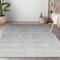 Homeroots 9' X 12' Gray And Light Gray Ombre Washable Indoor Outdoor Area Rug 595815 - alternate 3