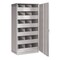 Pucel Storage Bin Cabinet, 36 in W x 74 in H x 24 in D, With Door, Gray SBT-3672-D - alternate 1