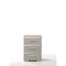 Homeroots 15" X 18" X 25" Silver Wood Veneer (Paper) Nightstand 347545 - alternate 1