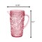 Homeroots 2.5 Quart Pink Paisley Acrylic Pitcher 523319 - alternate 5