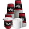 Ecoquality 10oz White Disposable Paper Coffee Cups with White Flat Lids - For Office, and Travel, 100PK B093TM361B - alternate 1