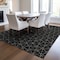 Homeroots 10' X 14' Black And Ivory Geometric Washable Indoor Outdoor Area Rug 596721 - alternate 6