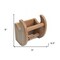 Homeroots Traditional Solid Teak Magazine and Toilet Paper Holder 475860 - alternate 3