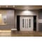 Vdomdoors Front Exterior Prehung Aluminum Double Doors Ronex1205 Bronze Oak Mirrored Clear Glass 2 Sidelights RONEX1205DEXD-OAK-W12+72+12xH96-LH-I - alternate 2