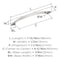 Amerock Arc 6-5/16 inch (160mm) Center-to-Center Satin Nickel Cabinet Pull, 25PK 25VMP69158G10 - alternate 2