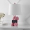 Jonathan Y Kairi 21" Modern Shabby Chic Resin/Iron Happy Elephant LED Kids' Table Lamp with Phone Stand, Pink JYL4060B - alternate 4