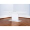 Homeroots 63" White Solid Wood Butterfly Leaf Pedestal Base Dining Table 383829 - alternate 3