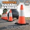 Xpose Safety Traffic Safety Cone, 18 in, PVC, 6 in Reflective Collar, DOT Approved, Orange, 24 pk OTC18-6-24-X-S - alternate 4