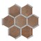 Apollo Tile Aureole 8.66 in. x 9.84 in. Matte Terra Mauve and White Porcelain Hexagon Wall and Floor Tile (8.07 sq ft/case) - 18 Sheets APLENC88COTA - alternate 5