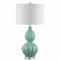 Jonathan Y Faye 28" Glass LED Table Lamp, Seafoam Green JYL5015A - alternate 4