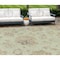 Homeroots 9' X 12' Artichoke Green Mint Green And Taupe Floral Washable Indoor Outdoor Area Rug 589450 - alternate 1