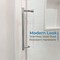 Fab Glass And Mirror Matte Black Shower Door for Walk in Shower 56-60in W x 62in H, Sliding Bathroom Door with SHSS10M60X62MB - alternate 5