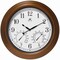 Infinity Instruments Tempest Indoor-Outdoor Metal Wall Clock, Antique Gold, 18.5" 14535AG-1679 - alternate 1