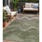 Homeroots 5' X 8' Green And Taupe Abstract Washable Indoor Outdoor Area Rug 618167 - alternate 1