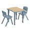 Flash Furniture 2 PC Plastic Activity Table and 2 Chairs Set, 10.5 inSeat Height-Dusty Blue YU-YCY-098-0032-RECT-TBL-DSTYBL-GG - alternate 5