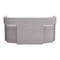 Homeroots 55in Gray Fabric and Wood Upholstered Bench 720918 - alternate 3