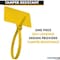 Kable Kontrol Identification & Tamper Proof Cable Zip Ties, 9 in L, Yellow, Nylon Co-polymer, 80 lbs Strength CTWO-9-100-YW - alternate 5