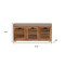 Homeroots 41in Brown and Solid Wood Storage Bench With Shoe Storage 718254 - alternate 6