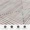 World Rug Gallery Bohemian Stripes Washable Non Slip Runner Rug 2 ft x 8 ft Beige WR73BEIGE2X8 - alternate 5