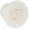 Leviton Locking Receptacle, L6-15R, 15 A, 250V AC, Single Phase, 2 Pole, Flush Mount, Screw Terminals 4585-C - alternate 1