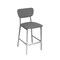 Bfm Seating Hamilton Side Barstool, Grade 3 Vinyl Seat & Back - Steel Frame - Platinum Finish JS10B2024-2024PL - alternate 1