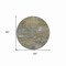 Homeroots 8' Gold And Taupe Round Abstract Washable Indoor Outdoor Area Rug 610434 - alternate 3