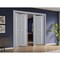 Sartodoors Sliding Closet Double Bi-fold Doors Grey Solid Core Modern Interior VEREGIO7288DBF-GRE-72 x 96 (4* 18x96) - alternate 3