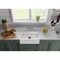 Kingston Brass 30" Fireclay Single Bowl Farmhouse Kitchen Sink with Bottom Grid and Strainer, Matte White KGPF311910EBC - alternate 3
