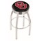 Holland Bar Stool Co 30" Chrome Oklahoma Swivel Bar Stool, Accent Ring L8C3C30Oklhma - alternate 1