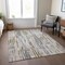 Homeroots 9' X 12' Beige And Gray Striped Washable Indoor Outdoor Area Rug 617690 - alternate 6