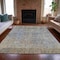 Homeroots 3' X 5' Taupe And Ivory Abstract Washable Indoor Outdoor Area Rug 631077 - alternate 3