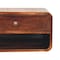 Homeroots 10" Brown Solid Wood One Drawer Nightstand 653815 - alternate 11