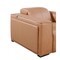 Homeroots 104" Chestnut Top Grain Leather Reclining Metal USB Sofa 720387 - alternate 4