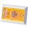 Grote Lighting Chrome Plated Rectangular Clearance Marker Lights - Amber Lens, Screw Mount,  47053 - alternate 4