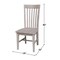 Whitewood Industries Chairs, Wood Back, 40.2 W 22 H C09-465P - alternate 4