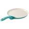 Martha Stewart Everyday Rexford 11 Inch Ceramic Nonstick Aluminum Pancake Pan in Teal 141000.01 - alternate 3