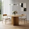 Homeroots 52" Beige Solid Wood Pedestal Base Round Top Dining Table 712169 - alternate 2