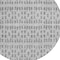 Homeroots 8' Gray And Ivory Round Geometric Washable Indoor Outdoor Area Rug 613773 - alternate 4