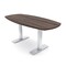 Skutchi Designs Arc Boat Conference Table With Power, 36 in W, 72 in L HAR-ABOT-36X72-T-H3041-NA - alternate 1
