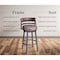 Armen Living Titana 30" Barstool in Mineral finish with Bandero Tobacco upholstery 721535746873 - alternate 4