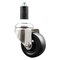 Service Caster 3.5 Inch 316SS Hard Rubber Wheel Swivel 1-1/4 Inch Expanding Stem Caster SCC SCC-SS316EX20S3514-HRS-114 - alternate 1