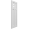Ekena Millwork True Fit PVC San Antonio Mission Style Fixed Mount Shutters, White, 18W x 45H, PR TFP001ST18X045WH - alternate 5