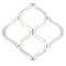 Homeroots Interlocking Mirrored Curved Shapes With Beveled Edge 383718 - alternate 3